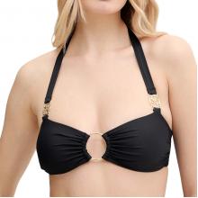 Guess Top Ring Bandeau Sopra Μαύρο