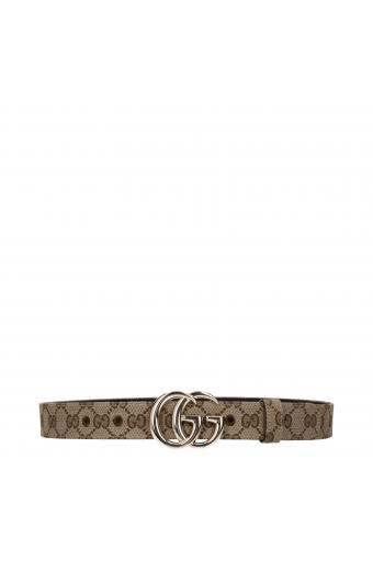 Gucci Ζώνη Marmont Μπέζ
