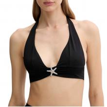 Guess Top Halter Sopra Μαύρο