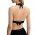 Guess Top Halter Sopra Μαύρο