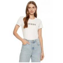 Guess Γυναικείο T-shirt logo Λευκό