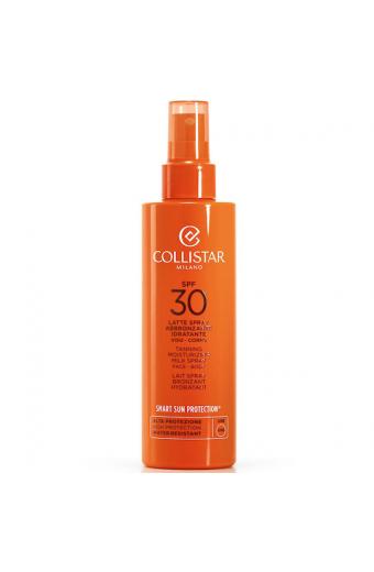 Collistar Tanning Moisturising Milk Αντηλιακή Λοσιόν για το Σώμα SPF30 σε Spray 200ml