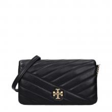 Tory Burch Kira Δερμάτινο Τσαντάκι Χιαστί Μάυρο