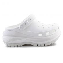 Crocs Mega Crush Ανατομικά Σαμπό Λευκά