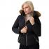 Guess New Fatema Short Belted Puffer Μαύρο