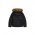 Guess New Fatema Short Belted Puffer Μαύρο