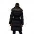 Guess Alienor Long Belted Puffer Μαύρο