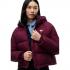 Tommy Jeans Hooded Puffer Jacket calypso berry