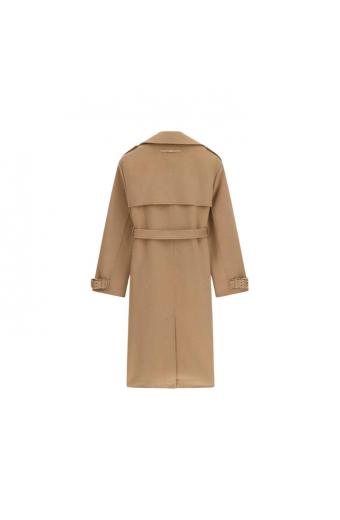 Guess παλτό Eve Melton Trench Μπέζ