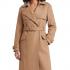 Guess παλτό Eve Melton Trench Μπέζ