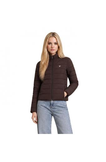 Guess Solid Heavy Diann PU Jacket Coffee / Brown