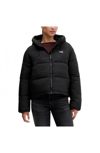 Tommy Hilfiger Κοντό Γυναικείο Puffer Μπουφάν Μαύρο