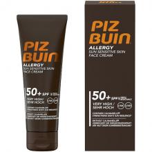 Piz Buin Sensitive Cream Αδιάβροχη Αντηλιακή Κρέμα Προσώπου SPF50 50ml