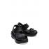 Crocs Classic Mega Crush Καλοκαιρινές Γυναικείες Πλατφόρμες Μαύρο