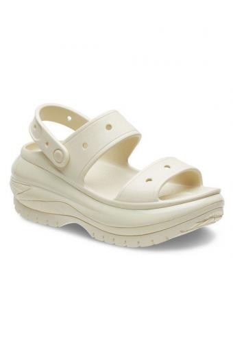 Crocs Crush Καλοκαιρινές Γυναικείες Πλατφόρμες Μπεζ