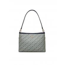 Tommy Hilfiger Δερμάτινη Γυναικεία Τσάντα Ώμου Μπλε