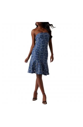 Guess Φόρεμα SL MAISY INDIGO
