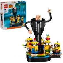 LEGO 75582 Minions Gru and the Minions made from LEGO bricks, construction toy