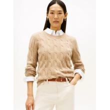 Tommy Hilfiger Soft Wool Cable Sandy Brown