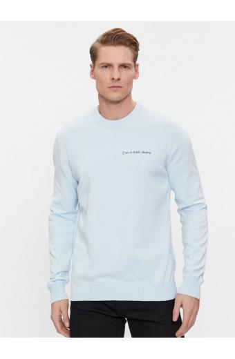 Calvin Klein Ανδρική Μπλούζα Γαλάζιο Regular Fit 