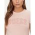 Guess T-Shirt Γυναικείο Ροζ Slim Fit