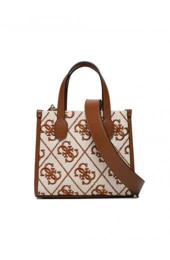 Guess Τσάντα Silvana Μπεζ