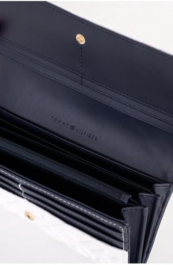 Tommy Hilfiger Μεγάλο Γυναικείο Πορτοφόλι Λευκό