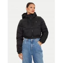 Tommy Hilfiger Jeans Μπουφάν Μαύρο Cropped Fit