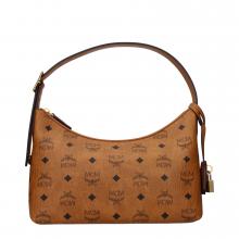 MCM Tσάντα Ωμου Καφέ -Cognac