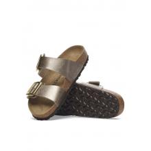 Birkenstock Sydney Δερμάτινα Γυναικεία Σανδάλια Καφέ Narrow Fit