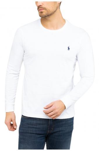 Ralph Lauren Ανδρική Μπλούζα Μακρυμάνικη Λευκή