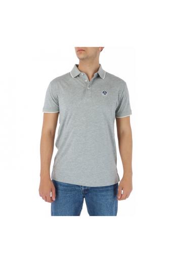 North Sails Polo Μπλούζα Κοντομάνικη Γκρι