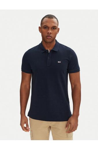 Tommy Hilfiger Polo Μπλούζα Σκούρο μπλε Slim Fit