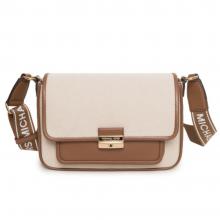 Michael Kors Bradshaw Medium Canvas Messenger Bag