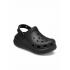 Crocs Classic Crush Ανατομικά Σαμπό Μαύρα