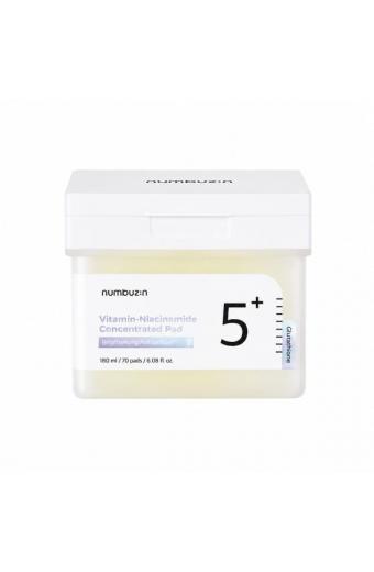 Numbuzin – No.5+ Glutathione Vitamin Concentrated Pad – 180ml/70pads