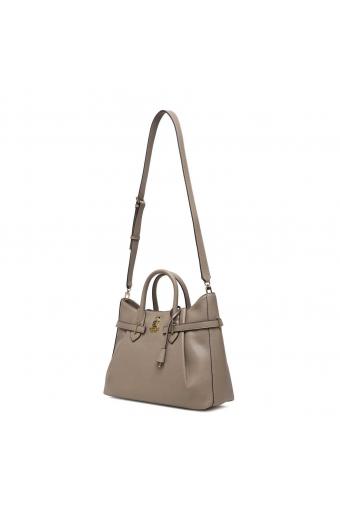 Guess Γυναικεία Τσάντα Yesba Girlfriend Satchel TAUPE