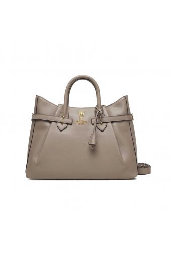 Guess Γυναικεία Τσάντα Yesba Girlfriend Satchel TAUPE