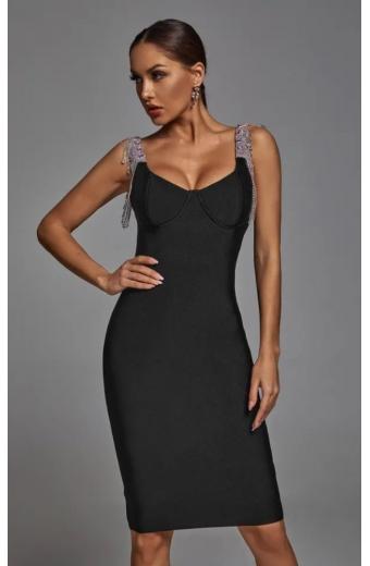 Bella Barnett Midi Φόρεμα Diamante