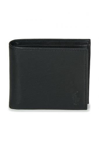Ralph Lauren Δερμάτινο Ανδρικό Πορτοφόλι Μαύρο