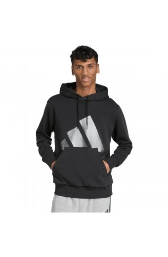 AdidasΦούτερ Fleece με Κουκούλα Μαύρο