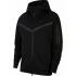 Nike Tech Fleece Φούτερ με Κουκούλα Μαύρη