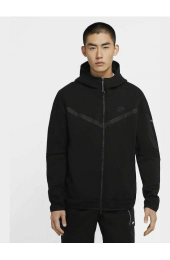 Nike Tech Fleece Φούτερ με Κουκούλα Μαύρη