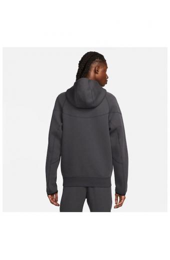 Nike Tech Fleece Windrunner Φούτερ με Κουκούλα Γκρι