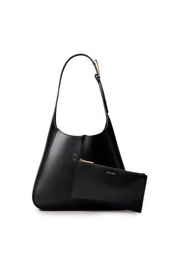 Calvin Klein Hardware Γυναικεία Τσάντα Ώμου Μαύρη