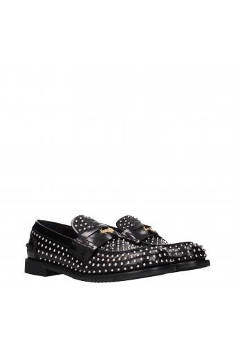 Miu Miu Loafers Δερμάτινα Μαύρο 