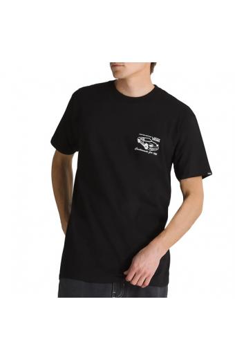 Ανδρικό T-shirt Vans Motors Μάυρο 