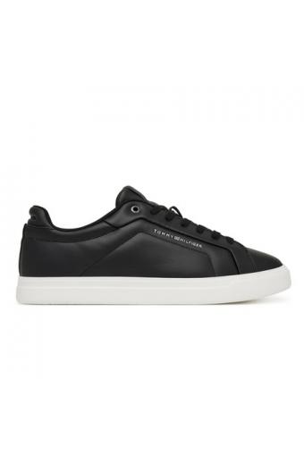 Tommy Hilfiger Court Ανδρικά Sneakers Μαύρα