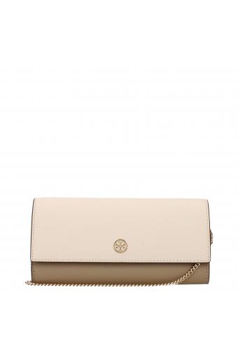 Tory Burch Kira Τσάντα Ωμου Μπέζ