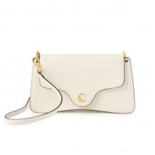 Coccinelle C-ME CALF Τσάντα Ωμου Λευκή